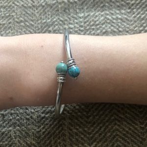 Sterling Silver Turquoise Bangle Bracelet